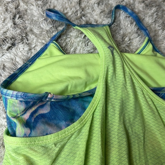 Iviiva by Lululemon size 10 tank top neon, yellowish green and blue - Picture 11 of 11